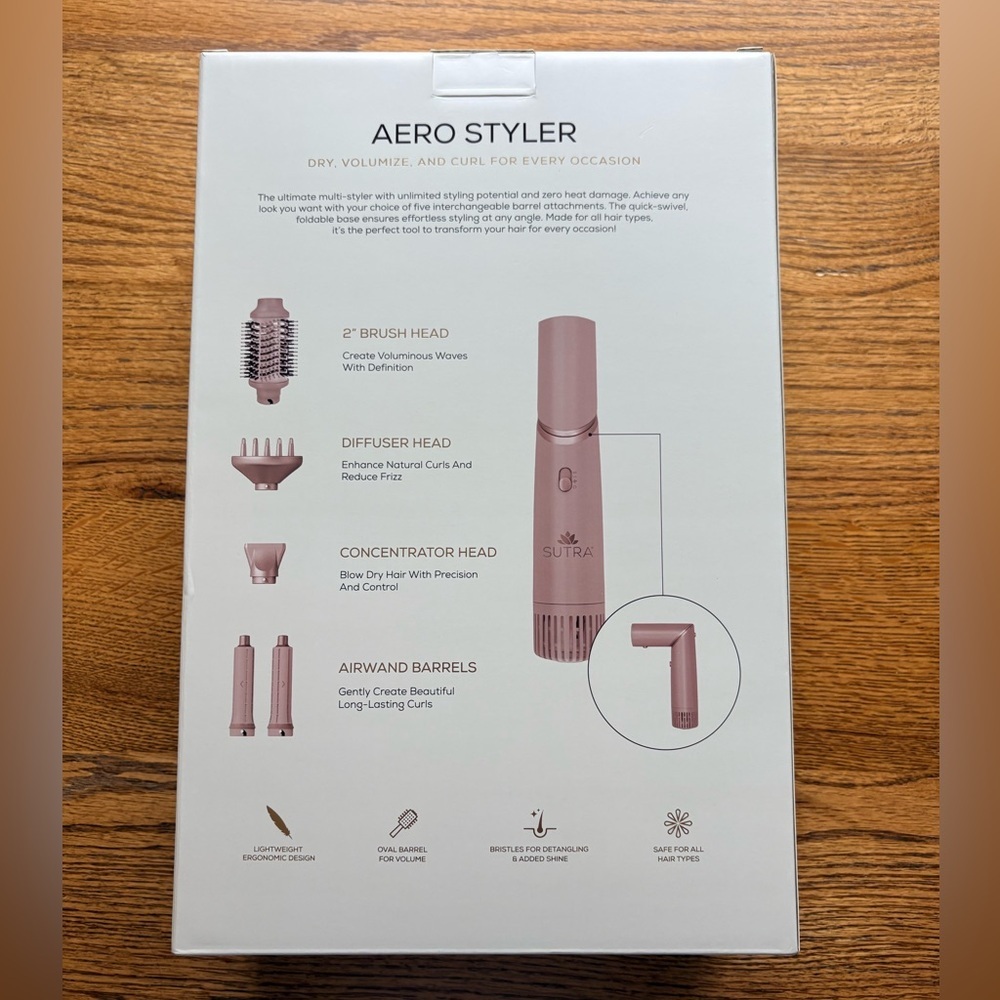Sutra Aero Styler Hair Tool Set in Pink- with box- used twice - Picture 6 of 9